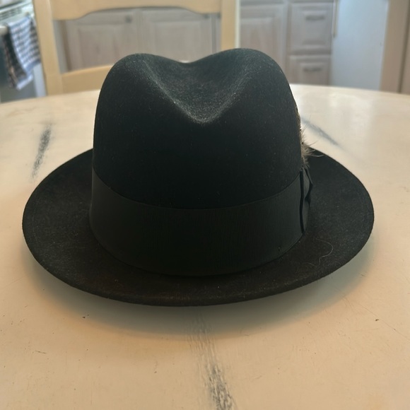 Stetson Royal Quality Black Fedora - Picture 1 of 7